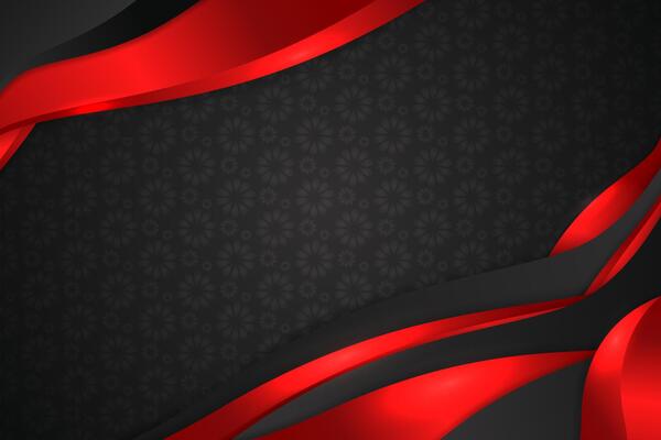 Abstract fluid background with black and red color