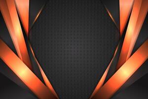 Abstract background rectangle shape with black and bronze color vector