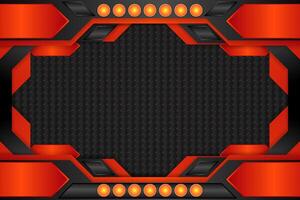 Abstract background with black and orange color vector