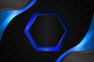Abstract fluid background ellipse shape with black and blue color vector