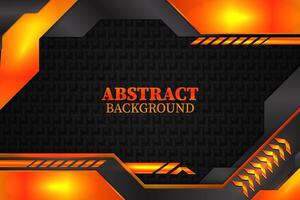 Abstract background with black and orange color vector