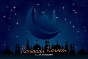 Ramadan kareem stylish islamic background vector