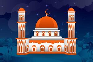Ramadan background Islamic style vector