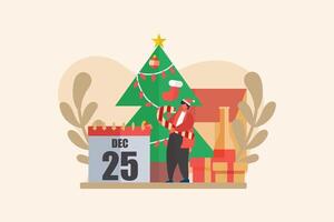 Christmas Day Flat Design vector