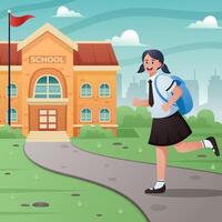 Back to School Illustration Design vector
