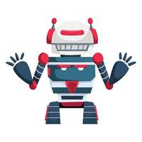 Robot Assistant Character Design Illustration vector