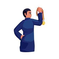 Graduation University Student Character Illustration vector