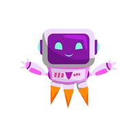 Cute Robot Assistant Character Illustration vector