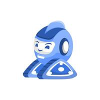 Cute Robot Assistant Character Illustration vector