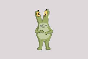 Cute Monster Character Design Illustration vector