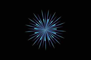 Firework Happy New Year Sticker vector