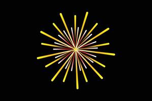 Firework Happy New Year Sticker vector