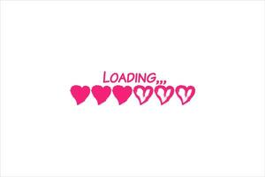 Loading Progress Bar Sticker Design vector