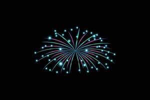 Firework Happy New Year Sticker vector