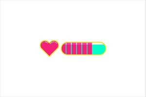 Loading Progress Bar Sticker Design vector