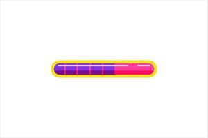 Loading Progress Bar Sticker Design vector