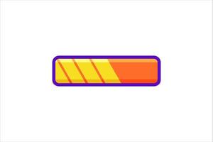 Loading Progress Bar Sticker Design vector