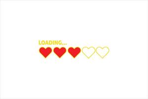 Loading Progress Bar Sticker Design vector