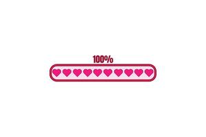 Loading Progress Bar Sticker Design vector