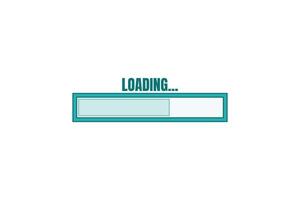 Loading Progress Bar Sticker Design vector