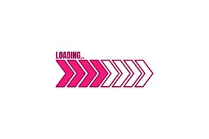 Loading Progress Bar Sticker Design vector