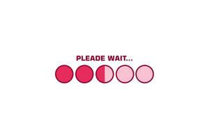 Loading Progress Bar Sticker Design vector