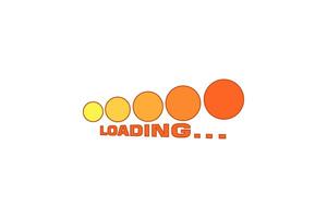 Loading Progress Bar Sticker Design vector