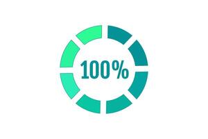 Loading Progress Bar Sticker Design vector