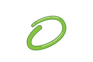 Circle Shapes Highlight Note Sticker Design vector