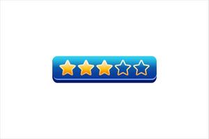 Rating Review Comment Sticker Design vector