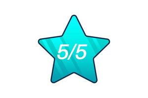 Rating Review Comment Sticker Design vector