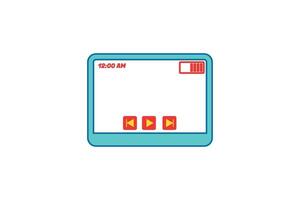 Vlog Video Frame Sticker Design vector