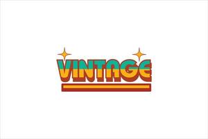 Vintage Retro Flat Sticker Design vector