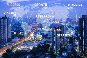 Concept of success Ese business. photo