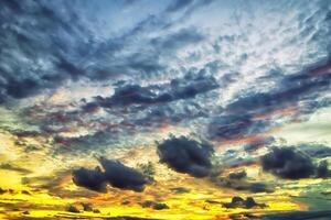 The sky is boiling. photo