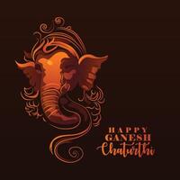 Happy ganesh chaturthi cartoonist character design and banner vector