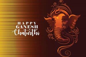 Happy ganesh chaturthi cartoonist character design and banner vector