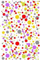 Abstract background with colorful circle dot motif vector