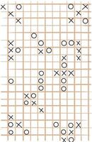 illustration of a line puzzle and play tictactoe vector