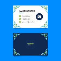 Oriental Geometric Name Card Design for Business or Company vector