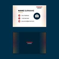 Abstract Geometric Name Card Design for Business or Company vector