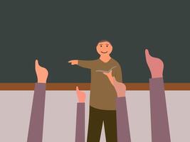 flat design educators illustration vector