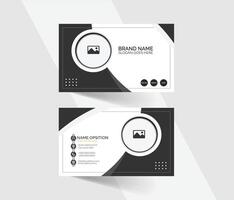 Modern abstract business card template design vector
