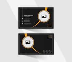 Modern abstract business card template design vector