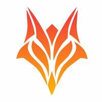 illustration graphic of tribal art abstract design face Fox vector