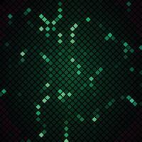 Abstract mosaic with green background vector