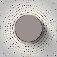 Abstract background with earth tone circles halftone vector