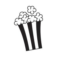 Popcorn icon symbol template for graphic and web design logo illustration vector