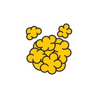 Popcorn icon symbol template for graphic and web design logo illustration vector