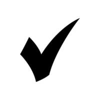 Check mark icon isolated vector